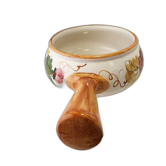 Vintage - Ceramic Fondue Pot - Hand Painted in Portugal For FTD - Picture 4 of 6